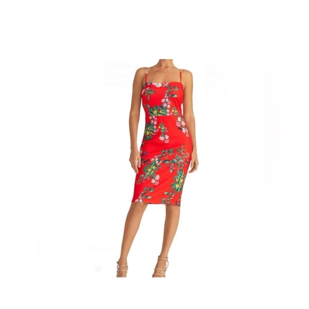 RACHEL Rachel Roy Tropical Print Sheath Dress small